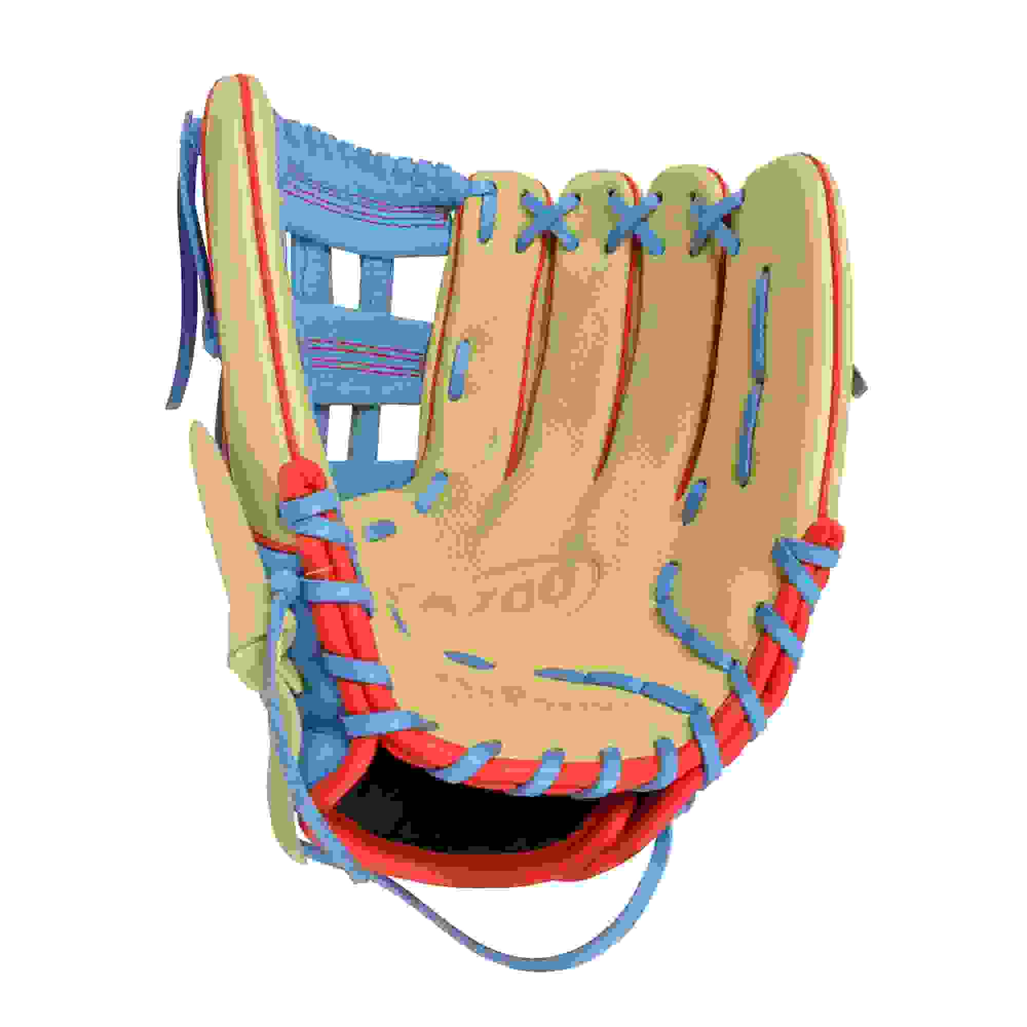 Wilson A700 SMU 12" Blonde/Red Baseball Fielders Glove